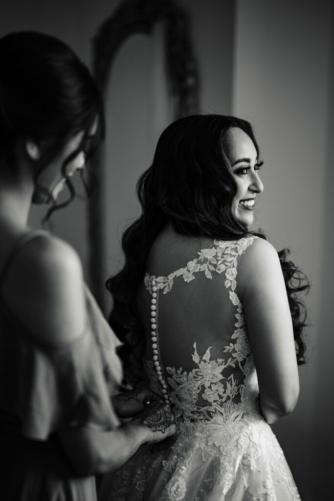 Candid photos capturing the excitement & nerves before your big day. NJ & NY photographers.